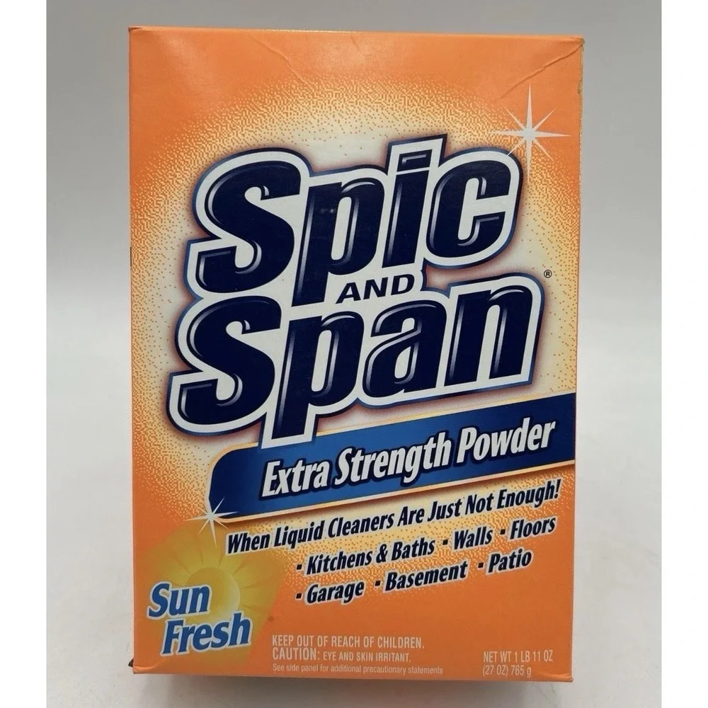 Spic and Span Extra Strength Powder: Sun Fresh 27 OZ NOS Discontinued 1Lb11Oz